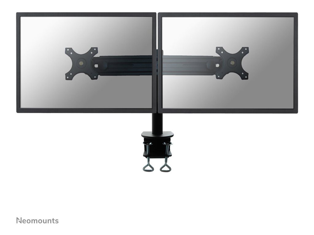 NEOMOUNTS FPMA-D700D Desk Mount für Flatscreens 2x48,26-76,2cm 19-30Zoll 16kg VESA 75x75 or 100x100mm dreh-kipp-schwenkba