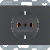 Berker Steckdose SCHUKO 47157006 anthrazit matt Berker Steckdose SCHUKO 47157006 anthrazit matt