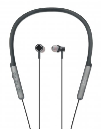 MANHATTAN Sound Science InEar BluetoothSportheadset mit Nackenbügel Bluetooth 50 EDR Mikrofon Bedienelemente schwarz