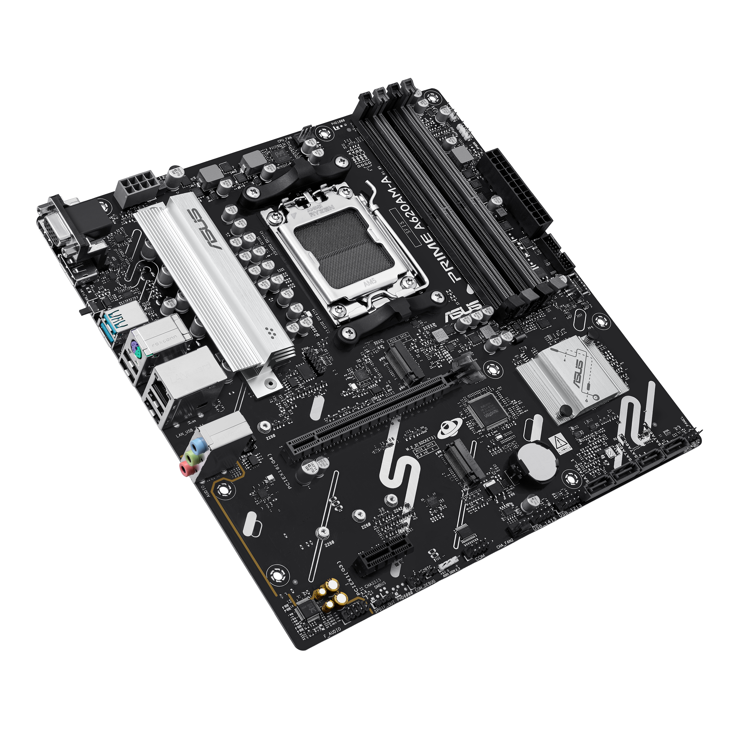 ASUS AMD A620 microATX motherboard 4xDDR5 1xHDMI 1xDP 2xM2 4xSATA