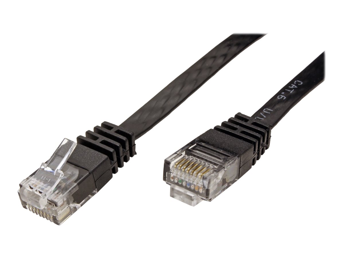 VALUE Patchkabel Kat.6 Class E UTP extra-flach schwarz 5m