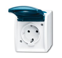 Busch-Jaeger Steckdose 20 EWN-53 ocean grau/blaugrün Busch-Jaeger Steckdose 20 EWN-53 ocean grau/blaugrün