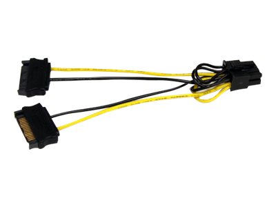 STARTECH.COM 15cm SATA Strom auf 8 pin PCI Express Grafikkarten Stromkabel - PCIe Y-Kabel Adapter STARTECH.COM 15cm SATA Strom auf 8 pin PCI Express Grafikkarten Stromkabel - PCIe Y-Kabel Adapter