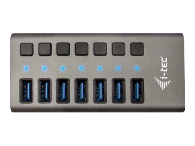 I-TEC USB 3.0 Charging HUB 7port port mit externem Netzadapter 36W 7x USB Ladeport fuer Tablets Notebooks Ultrabooks PC