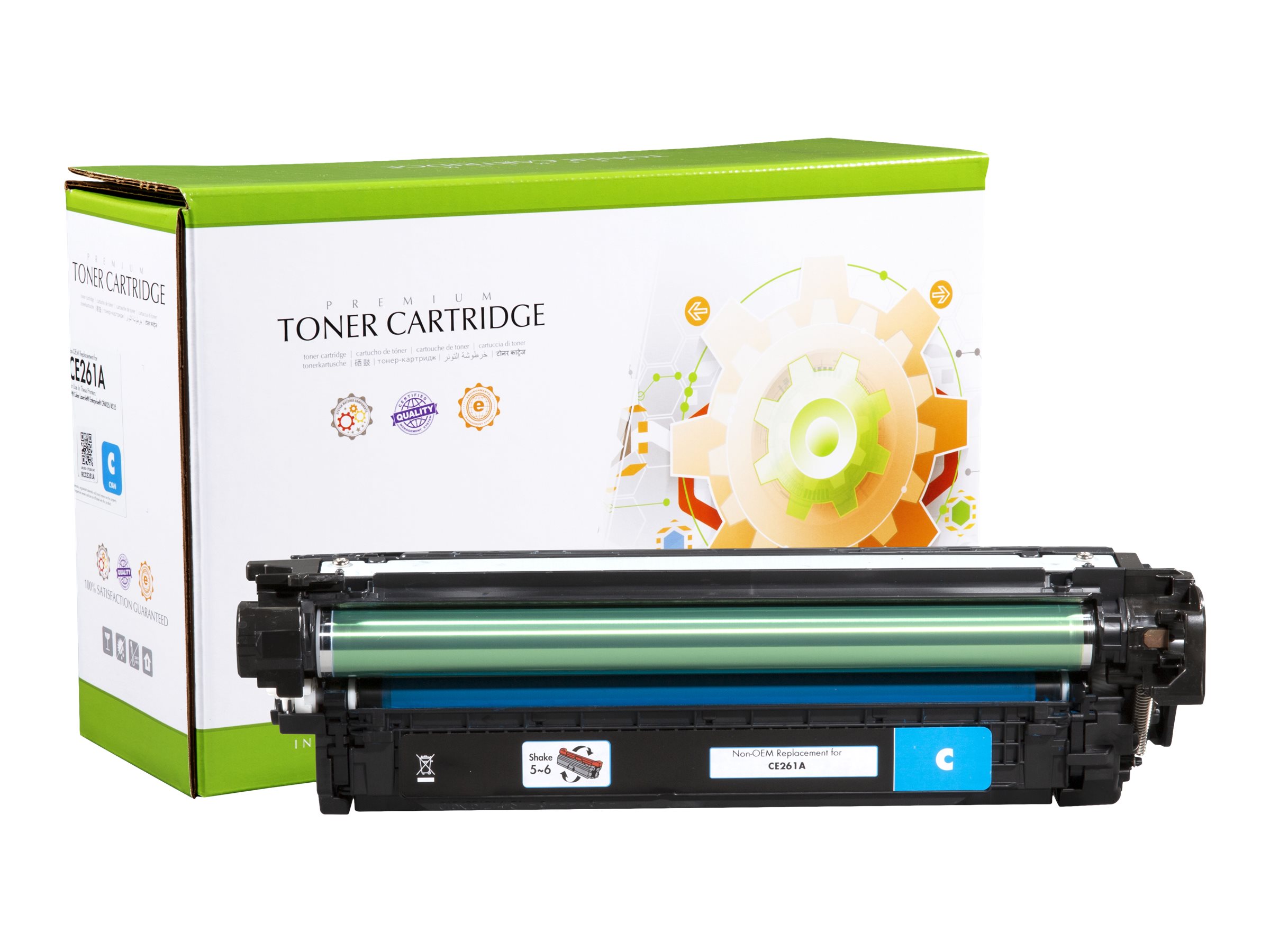 STATIC Toner cartridge compatible with HP CE261A cyan compatible 11.000 pages STATIC Toner cartridge compatible with HP CE261A cyan compatible 11.000 pages