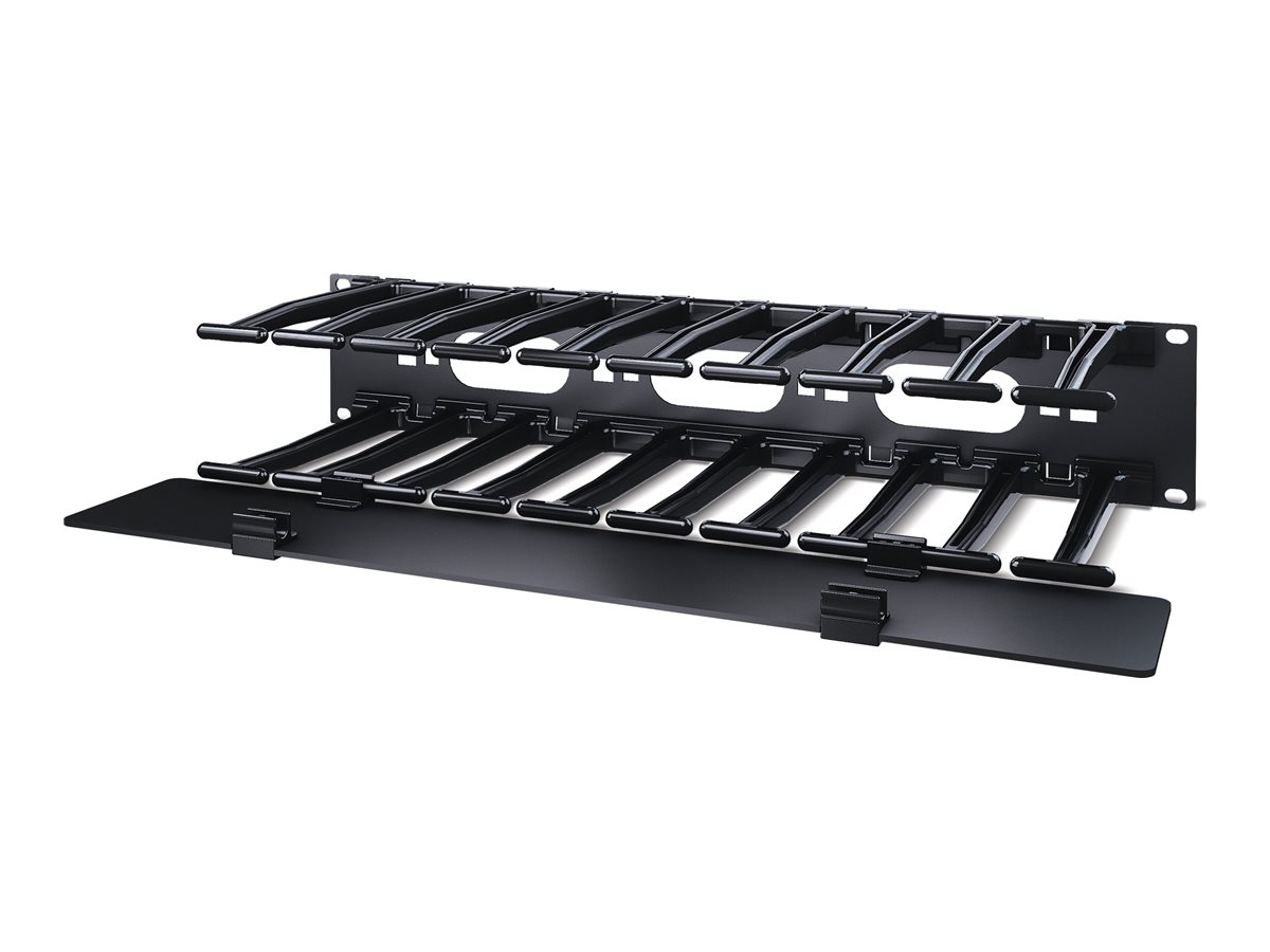 APC 2U Horizontal Cable Manager 6 Fingers top and bottom
