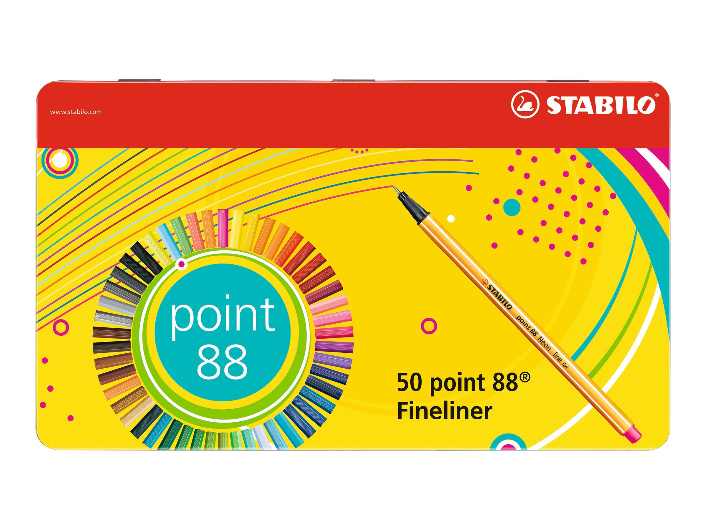 STABILO point 88 Fineliner farbsortiert 0,4 mm, 50 St. STABILO point 88 Fineliner farbsortiert 0,4 mm, 50 St.