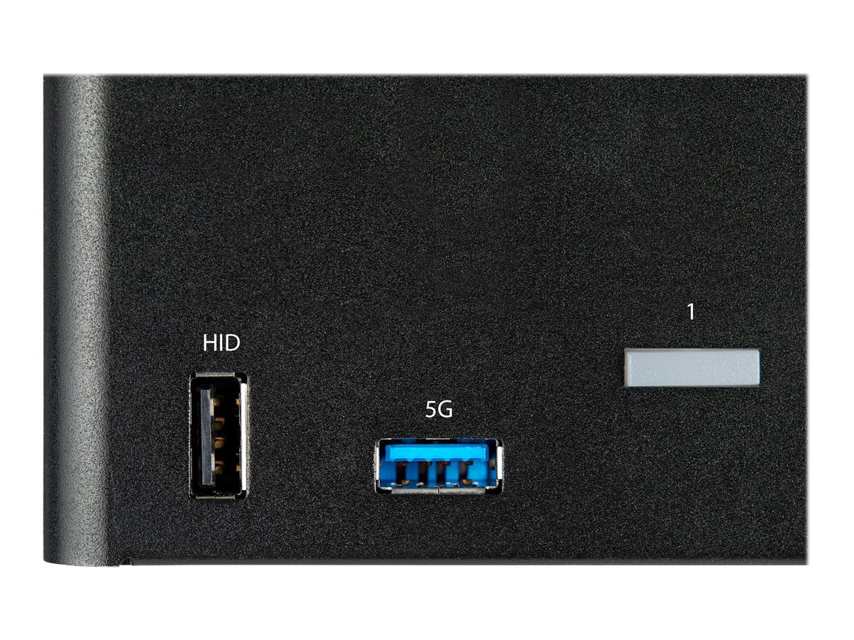 STARTECHCOM 2 Port Triple Monitor DisplayPort KVM Switch 4K 60Hz UHD HDR DP 12 KVM Umschalter
