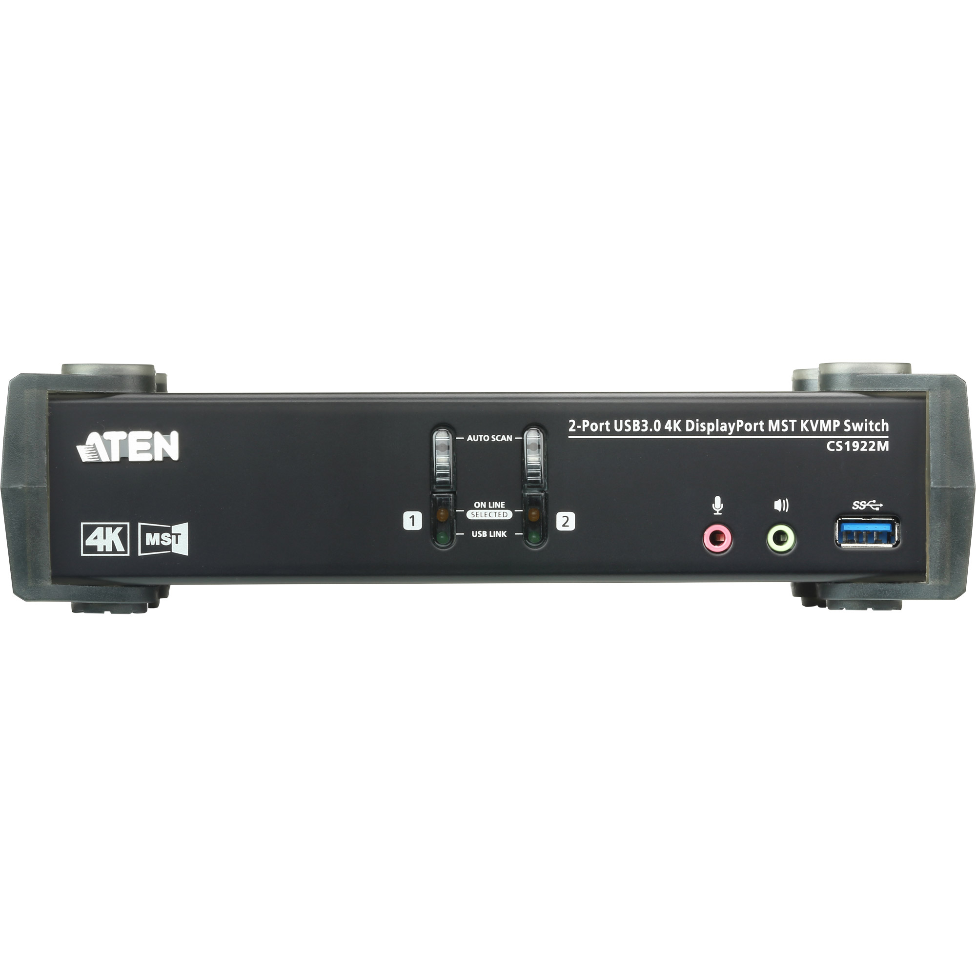 ATEN CS1922M 2-Port USB 3.0 4K DisplayPort MST KVM Switch