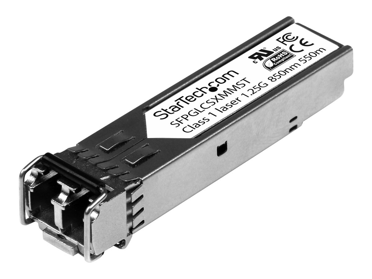 StarTech.com Cisco kompatibel Gigabit SFP Transceiver Modul MM LC - Mini-GBIC bis 550m - Glasfaser Transceiver 850nm 1000Base-SX - SFP (Mini-GBIC)-Transceiver-Modul - GigE