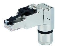 TGT Steckverbinder feldkonfektionierbar MFP8 RJ45 gewinkelt T568A AWG24-22/1