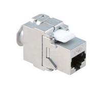 BACHMANN Keystone CAT6a STP Kupplung, RJ45LSAAnschlusstechnik 10GB, metallic