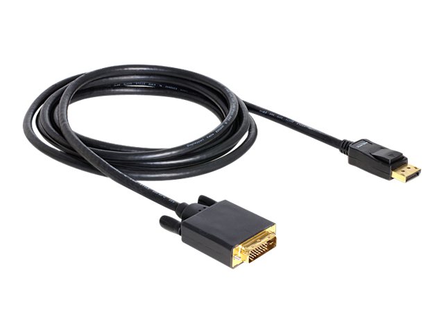 Delock Kabel Displayport 1.1 Stecker > DVI 24+1 Stecker Passiv 3 m schwarz Delock Kabel Displayport 1.1 Stecker > DVI 24+1 Stecker Passiv 3 m schwarz