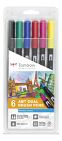 Tombow ABT Dual Brush-Pens farbsortiert, 6 St. Tombow ABT Dual Brush-Pens farbsortiert, 6 St.