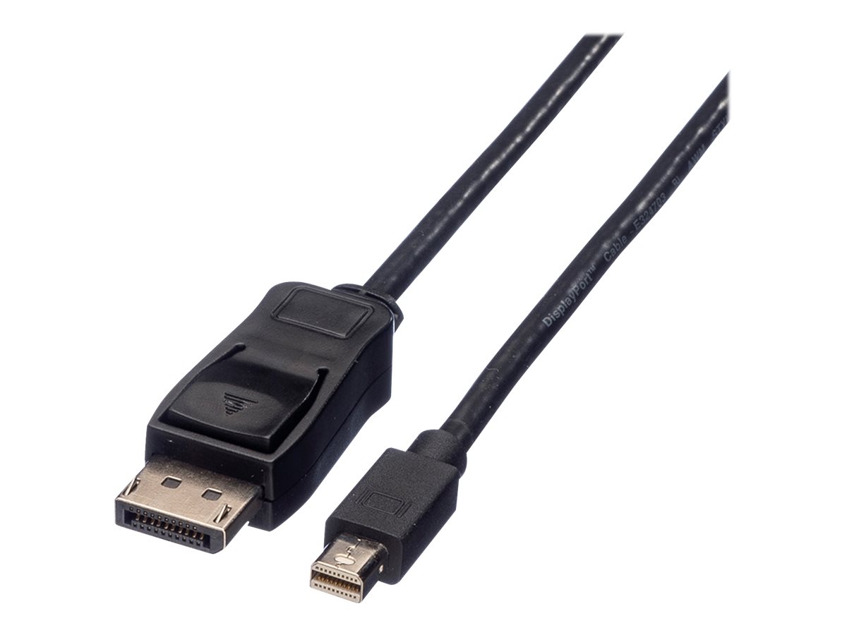 VALUE DisplayPort Kabel DP ST - Mini DP ST schwarz 2m VALUE DisplayPort Kabel DP ST - Mini DP ST schwarz 2m
