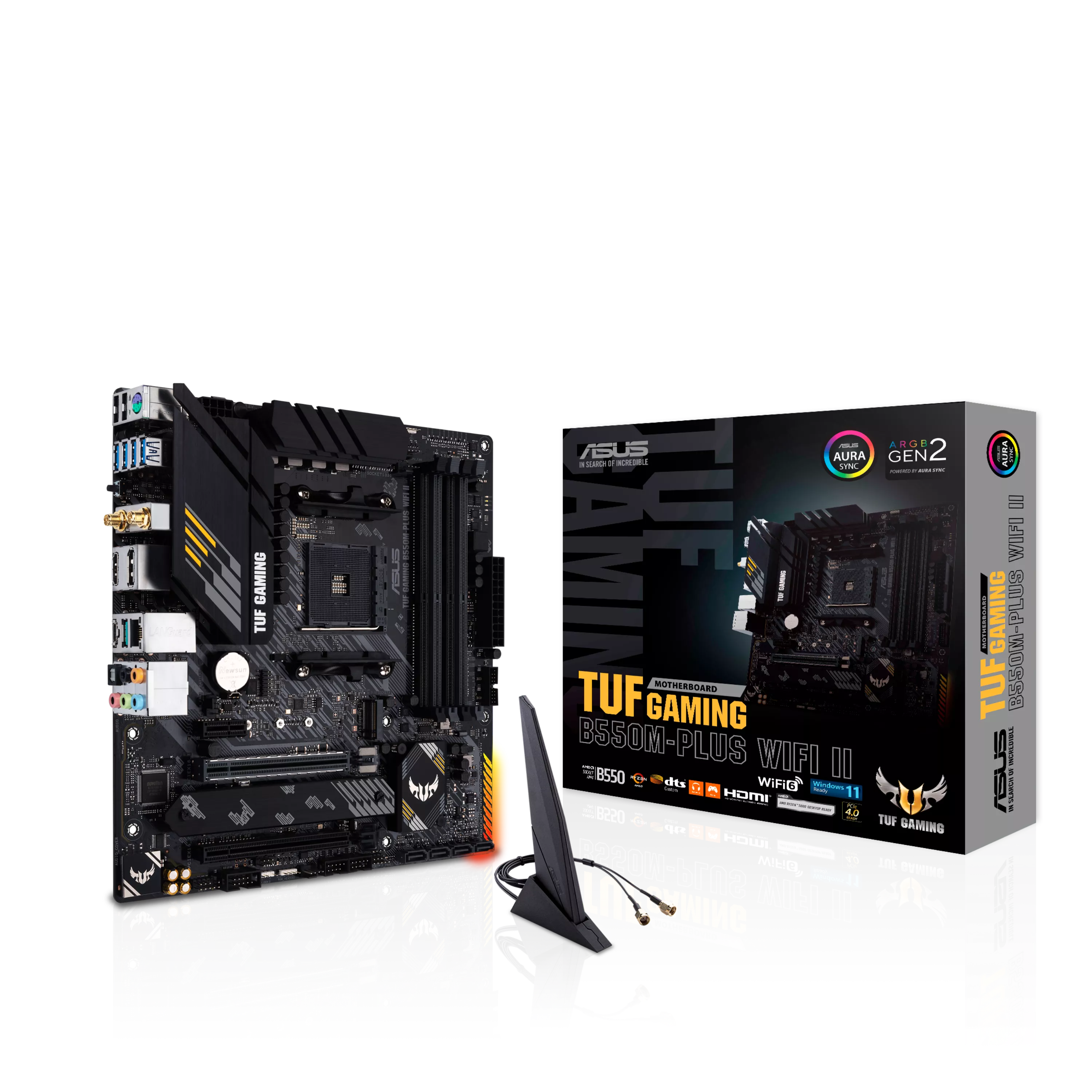 ASUS TUF GAMING B550MPLUS WIFI II AM4 Socket 4x4DDR 1xHDMI 1xDP 2xM2
