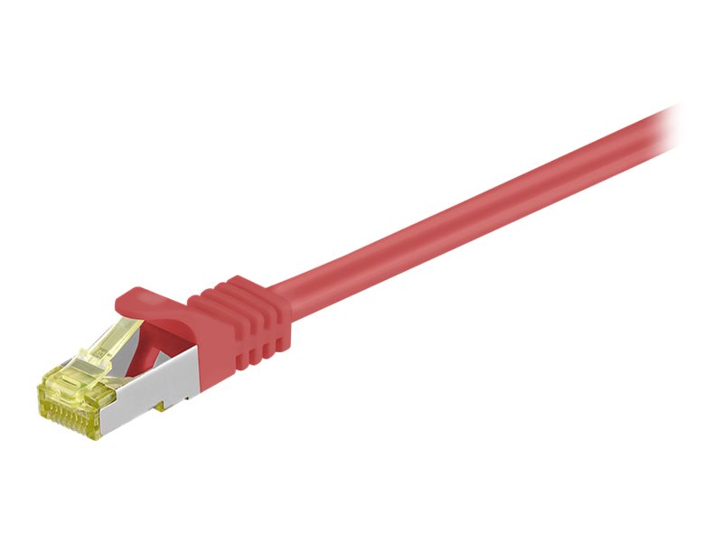 goobay RJ45 Netzwerkkabel 0,25 m rot bis zu 10,00 GbitSek bis zu 500 MHz, 1 St