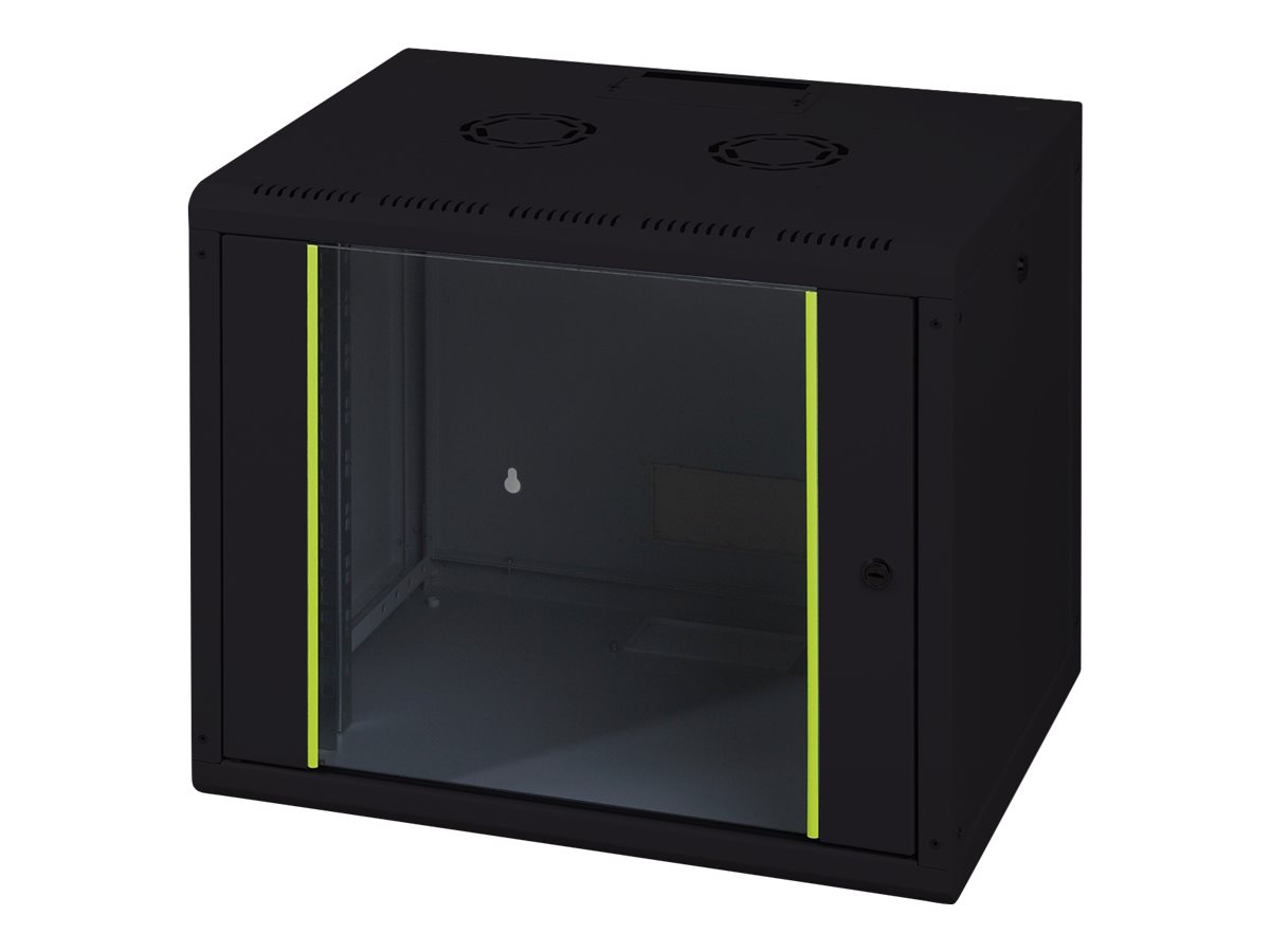 DIGITUS Wandgehaeuse 19 12HE Schwarz 643x600x450