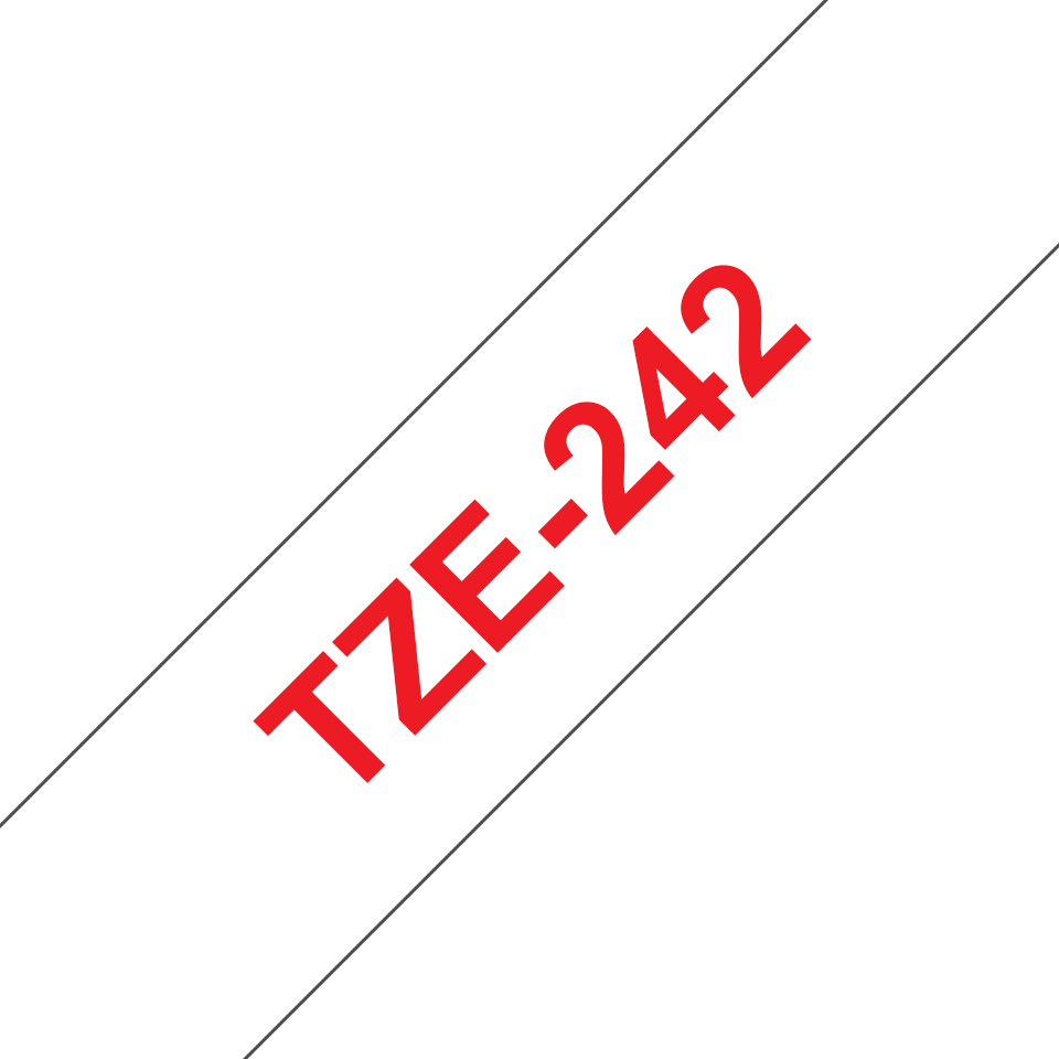 TZE242 BROTHER PT Schriftband 18mm weiss