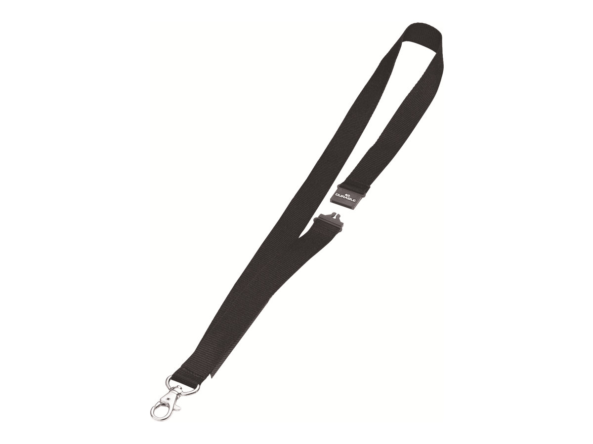 DURABLE Lanyards schwarz 10 St.