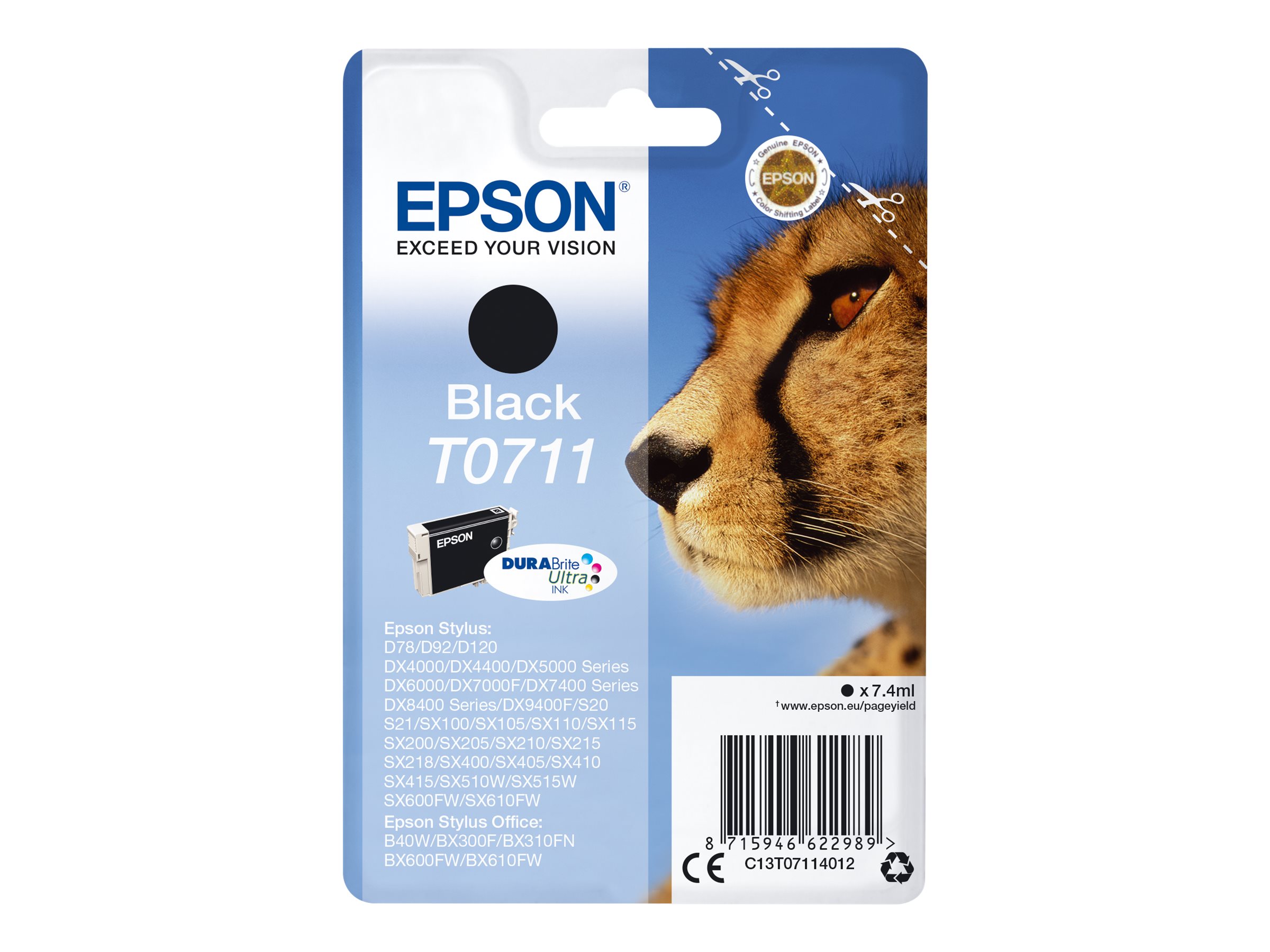 C13T07114012 EPSON DX Tinte black 245 C13T07114012 EPSON DX Tinte black 245