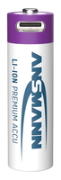 ANSMANN USBAkkus mit Ladekabel 2000 LiIon Mignon AA 1800 mAh, 4 St