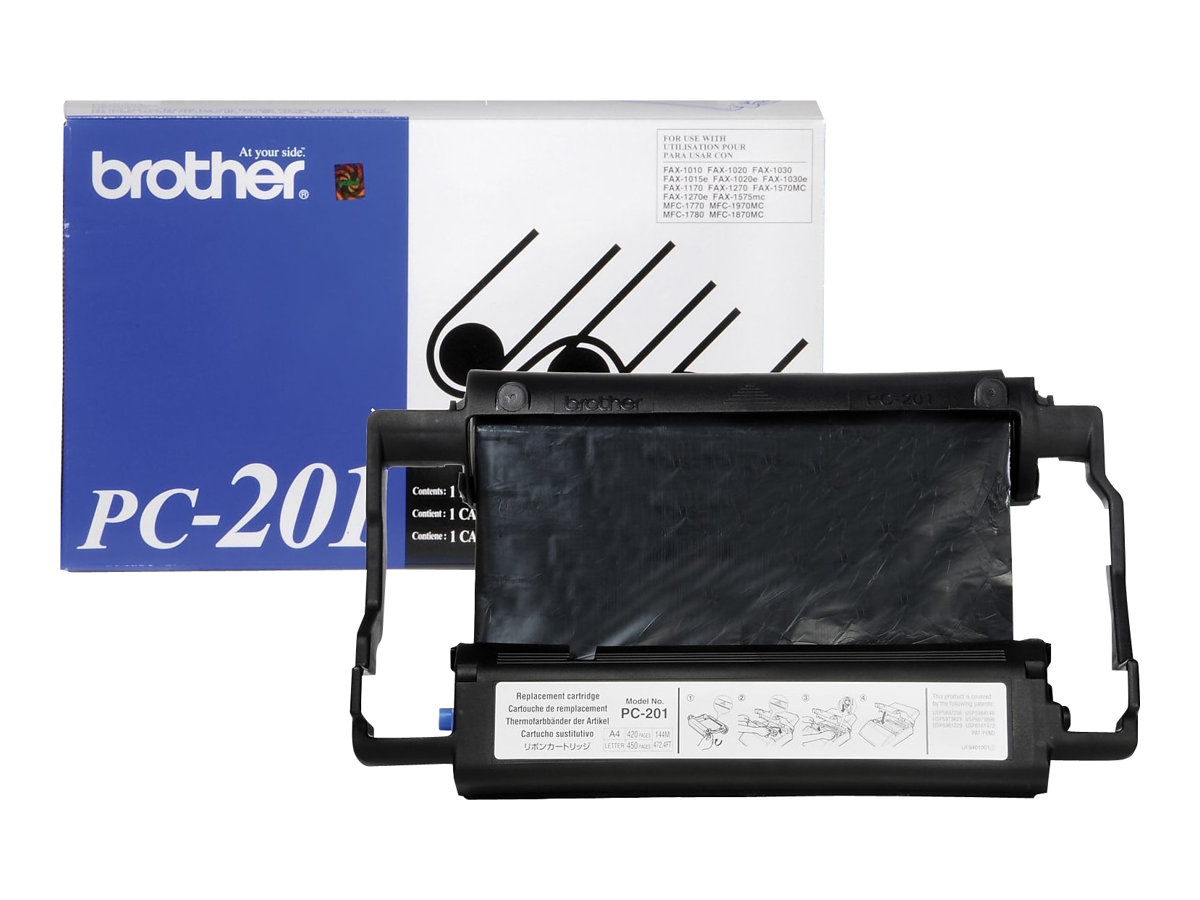 brother PC-201 schwarz Thermo-Druckfolie, 1 Rolle brother PC-201 schwarz Thermo-Druckfolie, 1 Rolle