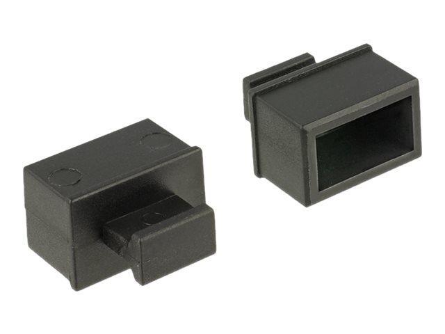 Delock Staubschutz f?r SFP Schacht mit Griff 10 St?ck schwarz