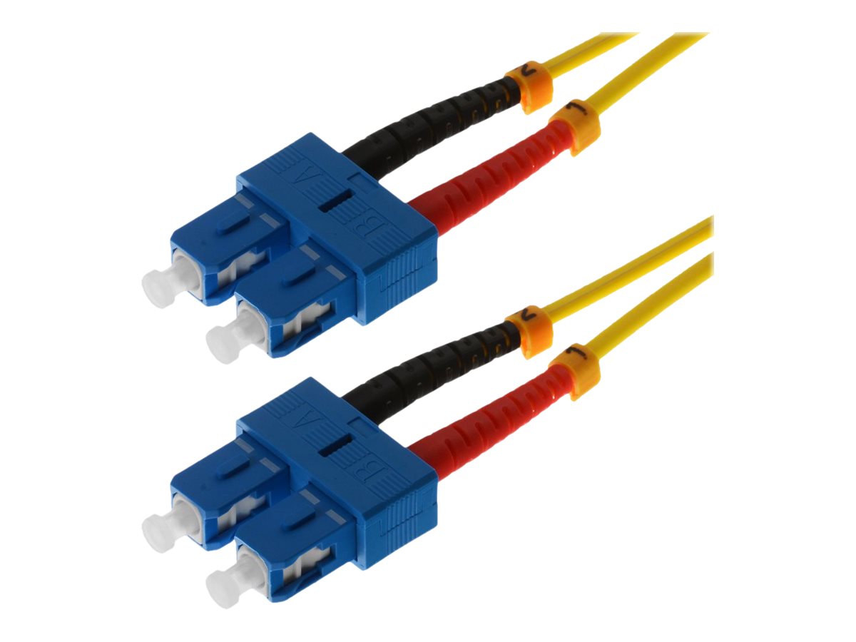 helos LWL Patchkabel SC/SC Duplex 9/125µm OS2 gelb 2,0m