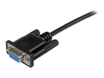 STARTECH.COM 2m Black DB9 RS232 Serial Null Modem Cable F/F