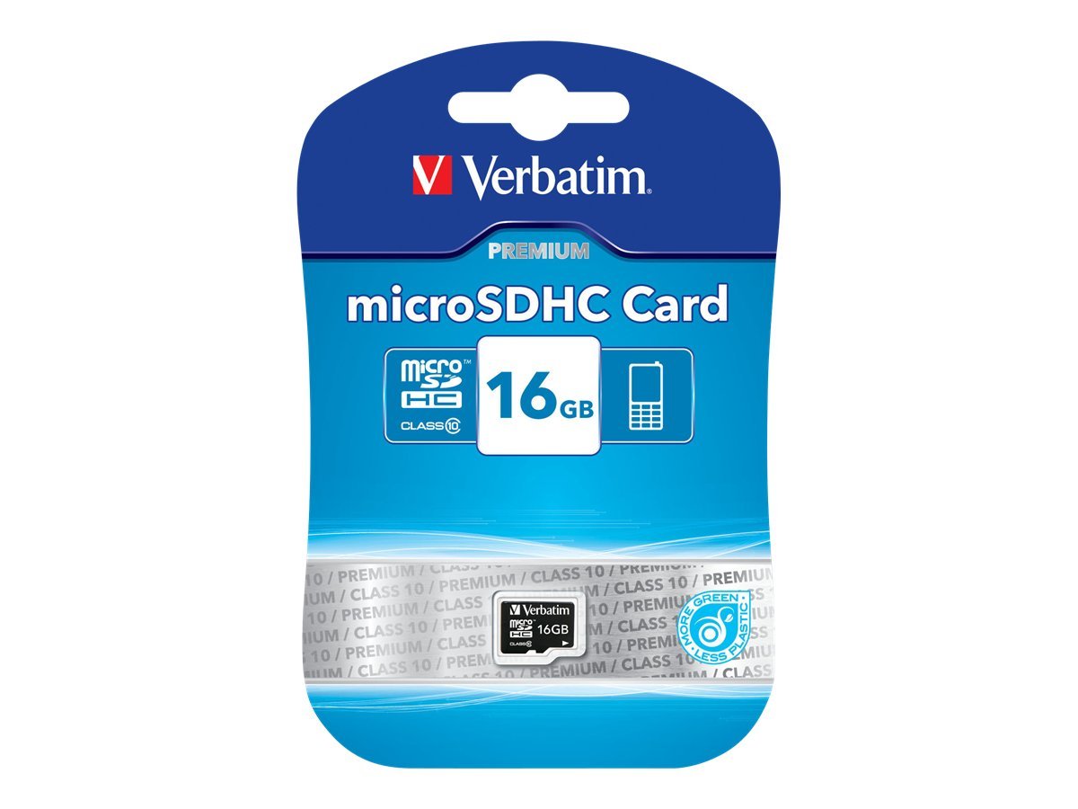 VERBATIM PREMIUM MICRO SDHC KARTE 16GB