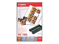 7741A001 CANON Fotopapier+TTR 89x54mm 18
