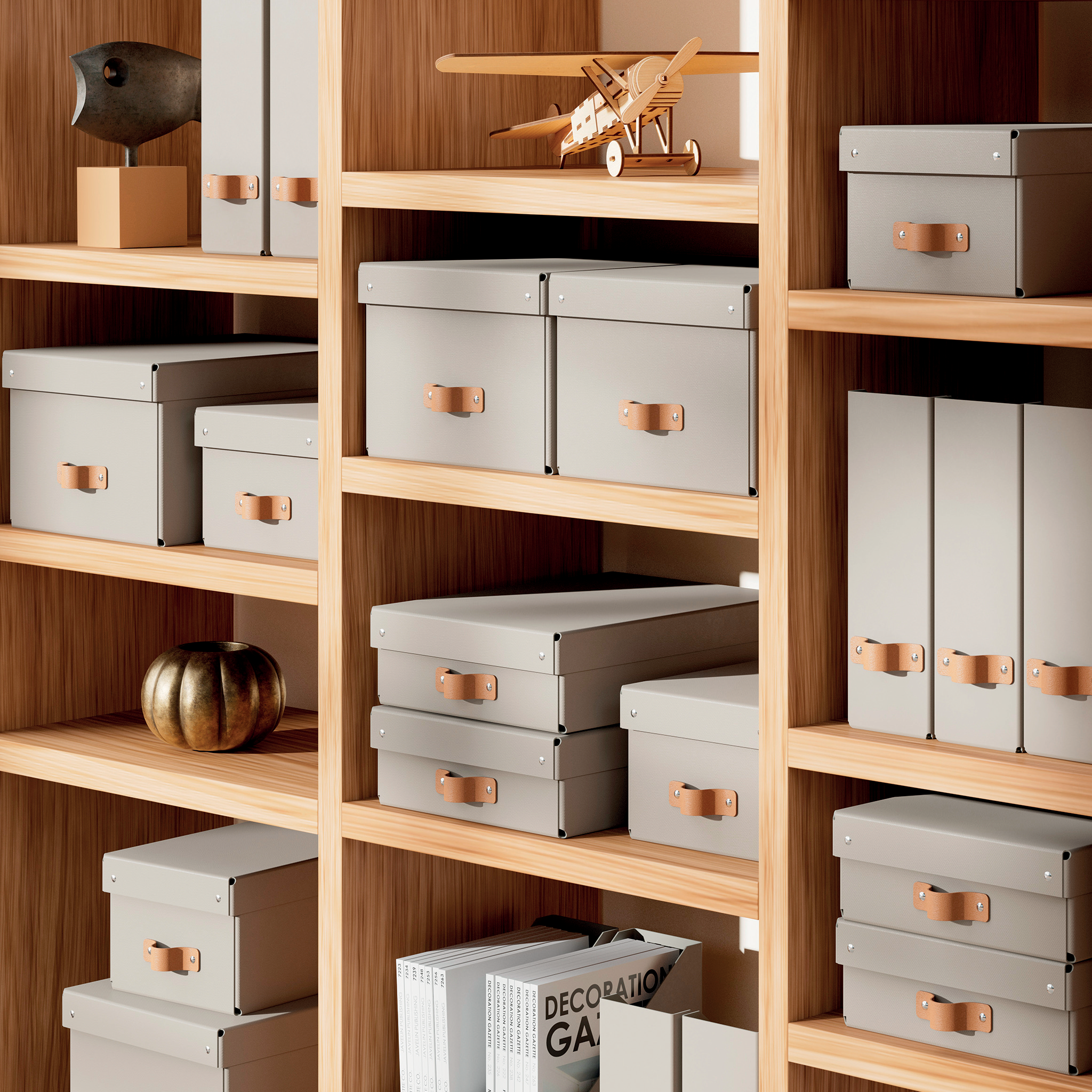 Esselte Leitz Puro Aufbewahrungsbox 17 l beige