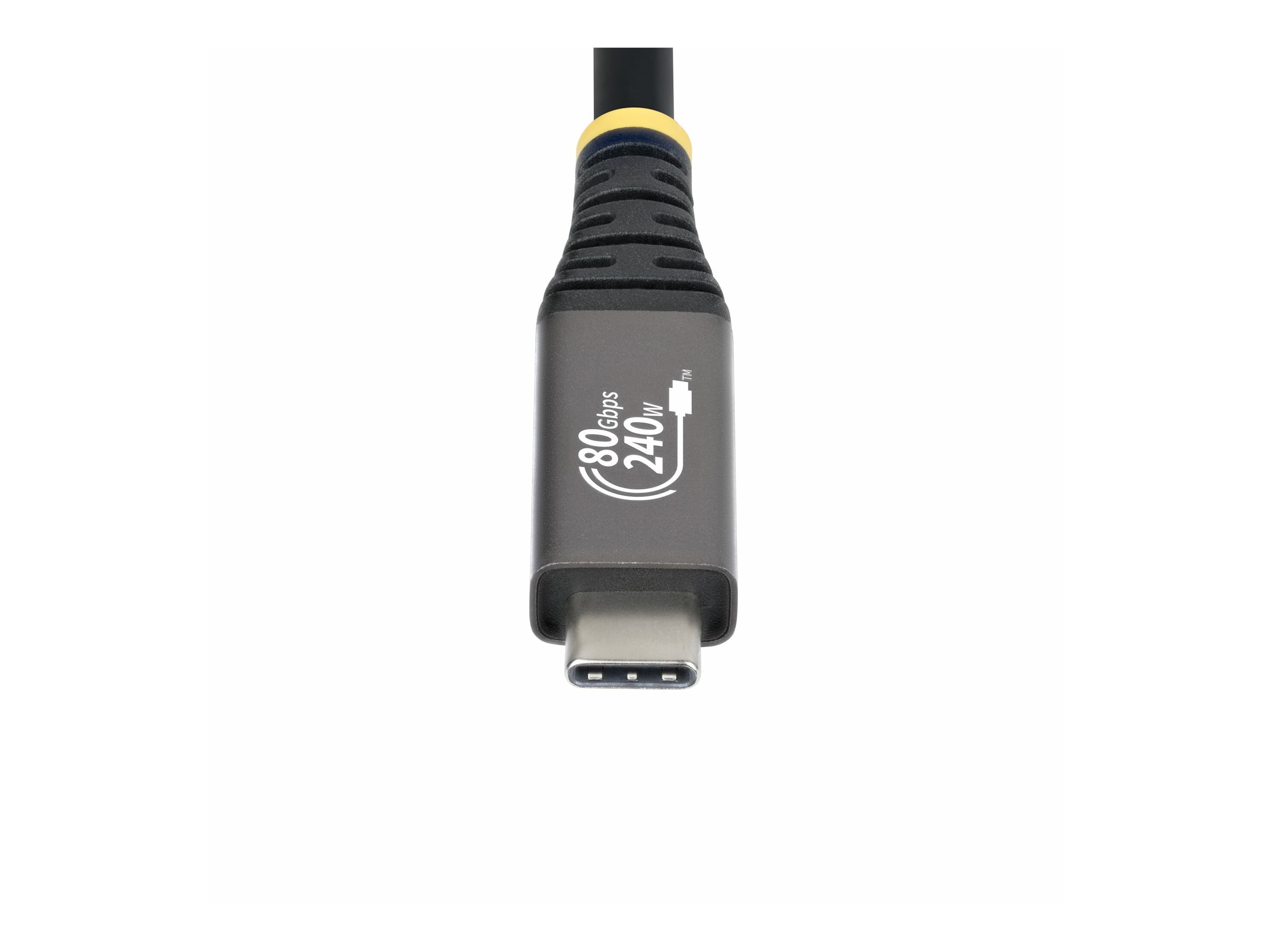 STARTECHCOM 1,5m USB4 Kabel 80Gbps USBIFzertifiziertes USBC Ladekabel 240W 8K 120Hz4K 240Hz DP21monitorkabel Thunderbolt 4