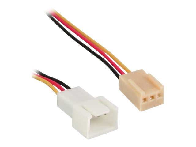 INLINE Luefterkabel Verlaengerung 3pol Molex Stecker/Buchse 0,6m