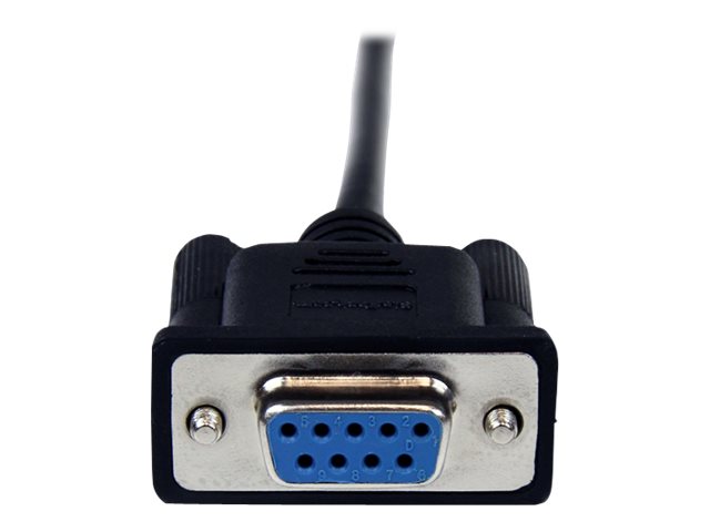 STARTECH.COM 2m Black DB9 RS232 Serial Null Modem Cable F/M