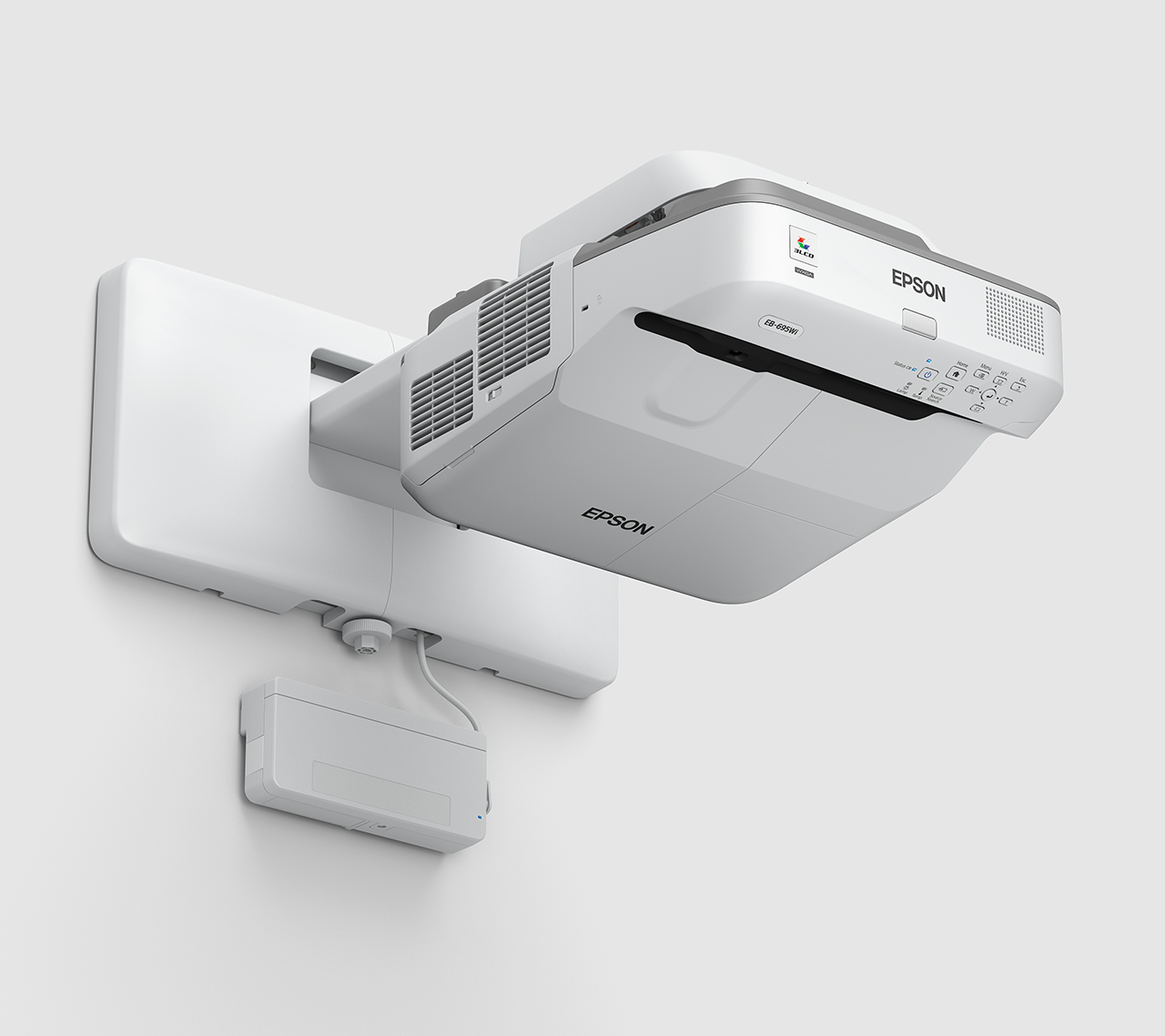 EPSON EB695Wi 3LCD WXGA interactive ultra short throw projector 1280x800 1610 3500 lumen 16W speaker