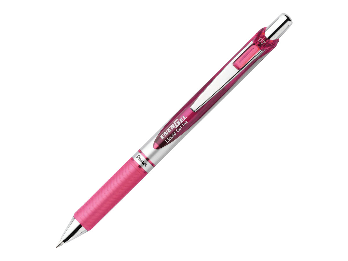 Pentel EnerGel BL77 Gelschreiber pink/silber 0,35 mm, Schreibfarbe: pink, 1 St. Pentel EnerGel BL77 Gelschreiber pink/silber 0,35 mm, Schreibfarbe: pink, 1 St.