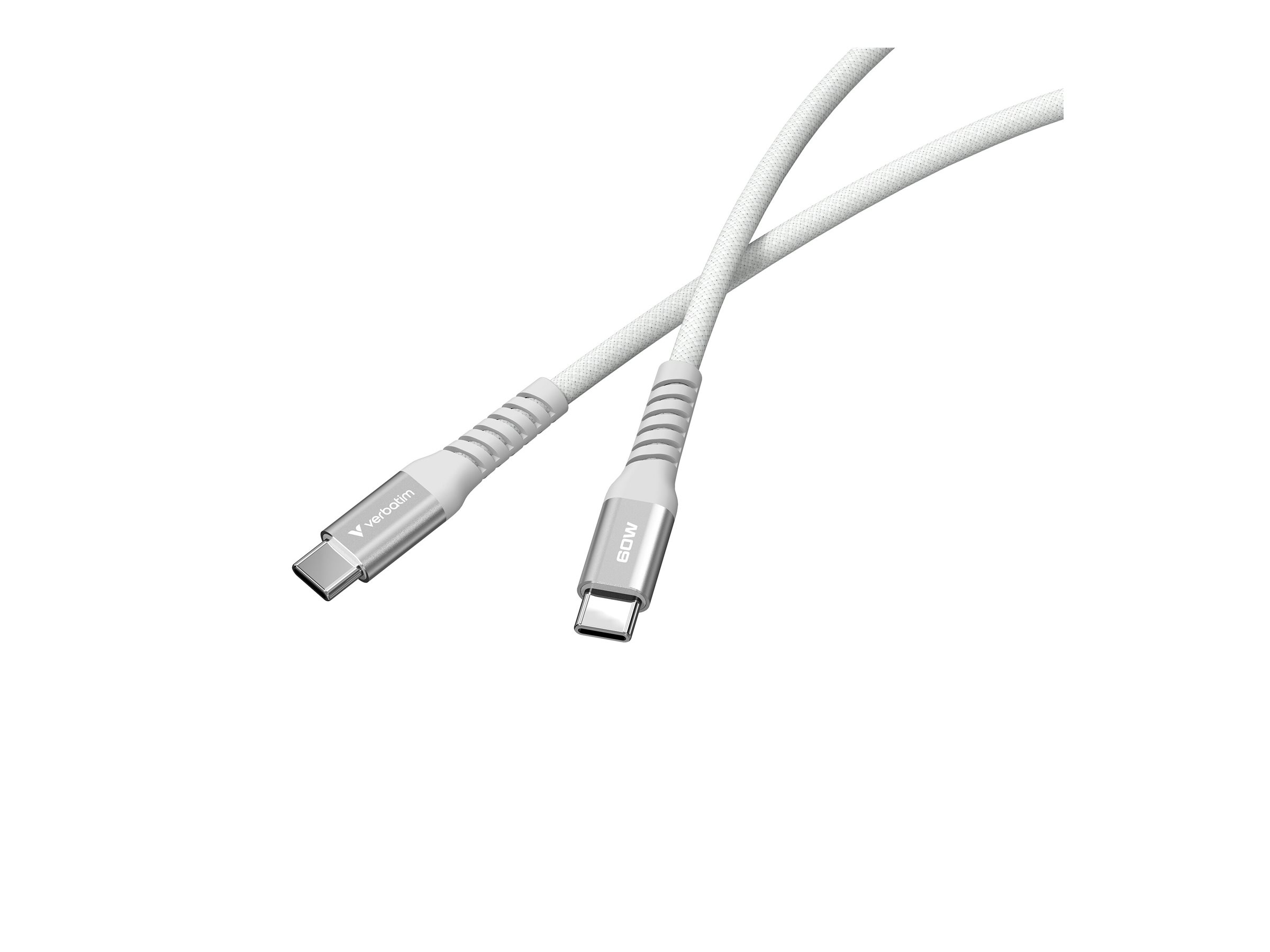 Verbatim Sync & Charge USB-C auf USB-C 60W Magnetisches Kabel - 120cm Grau