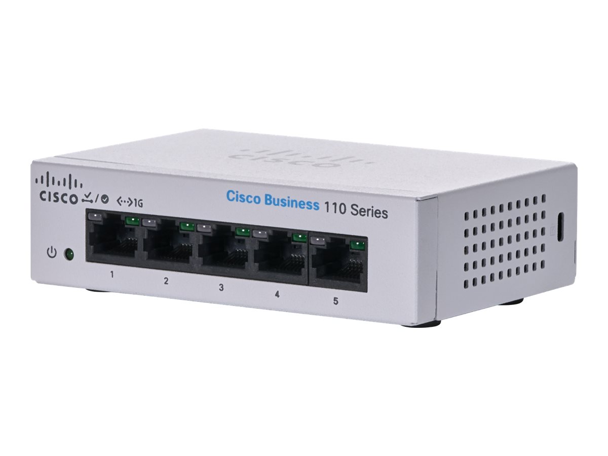 CISCO Business Switching CBS110 Unmanaged 5-port Gigabit Desktop Form External Power Supply