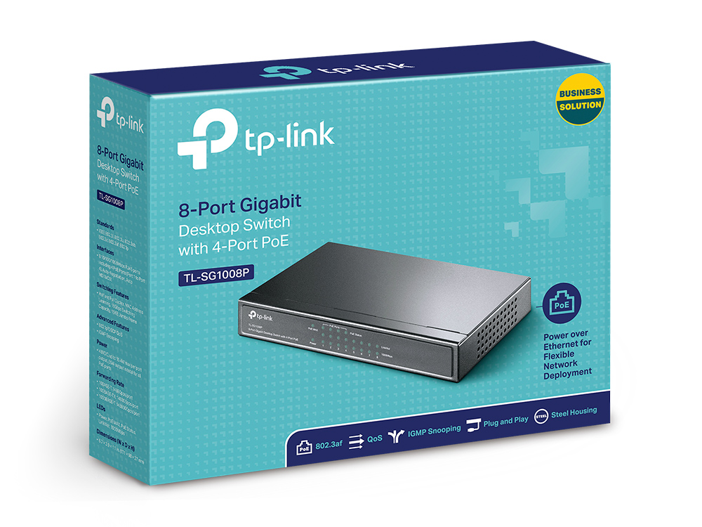 TP-Link TL-SG1008P 8-Port Gigabit PoE Switch