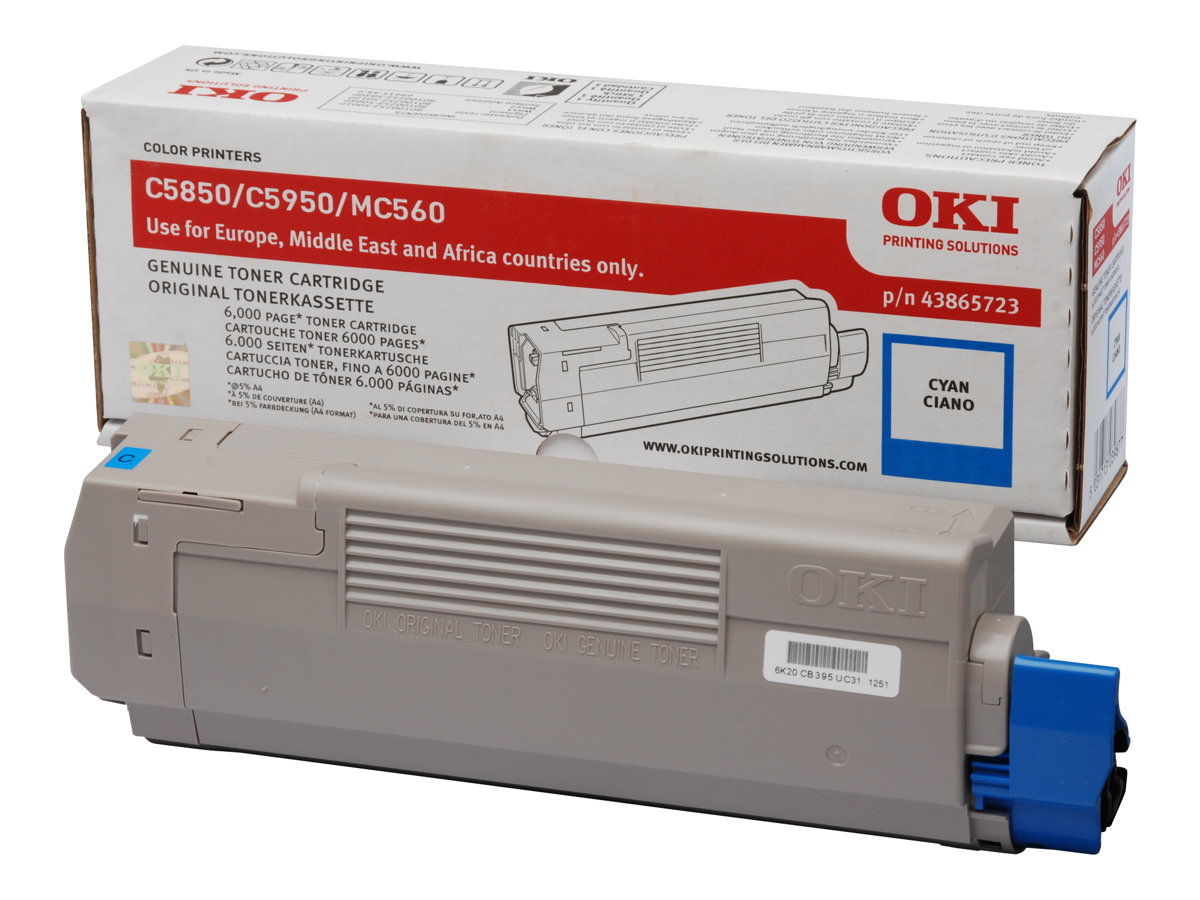 OKI C5xxx Toner cyan 6000Seiten