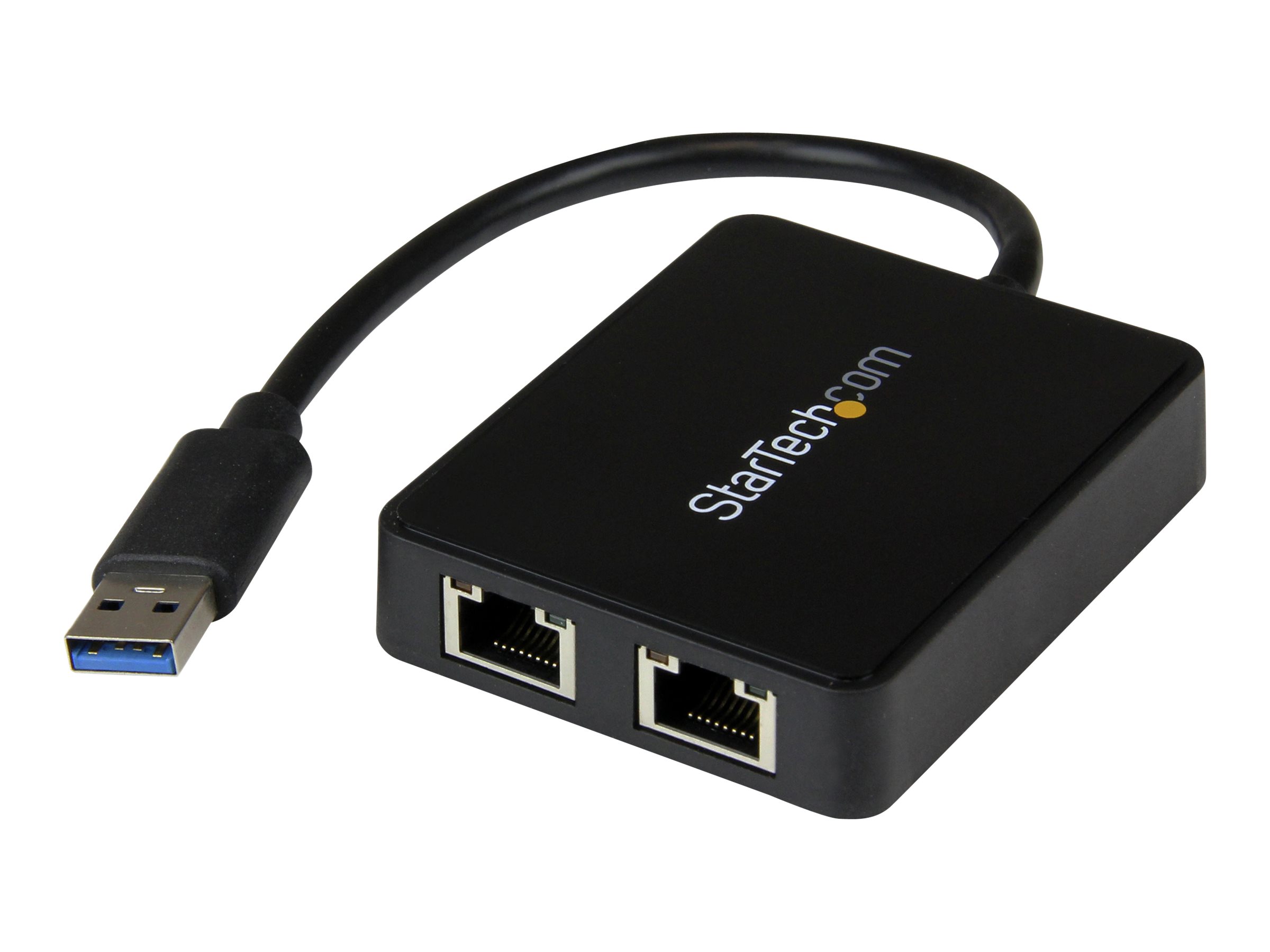 STARTECH.COM USB32000SPT USB 3.0 to Dual Gigabit LAN adapter with USB port