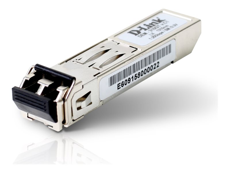 D-LINK DEM-310GT 1-Port Mini GBIC Module 1000BaseLX (LC Duplex) max. 10km 1x 1000Mbit Singlemode Fiber LX (LC-Duplex) Port