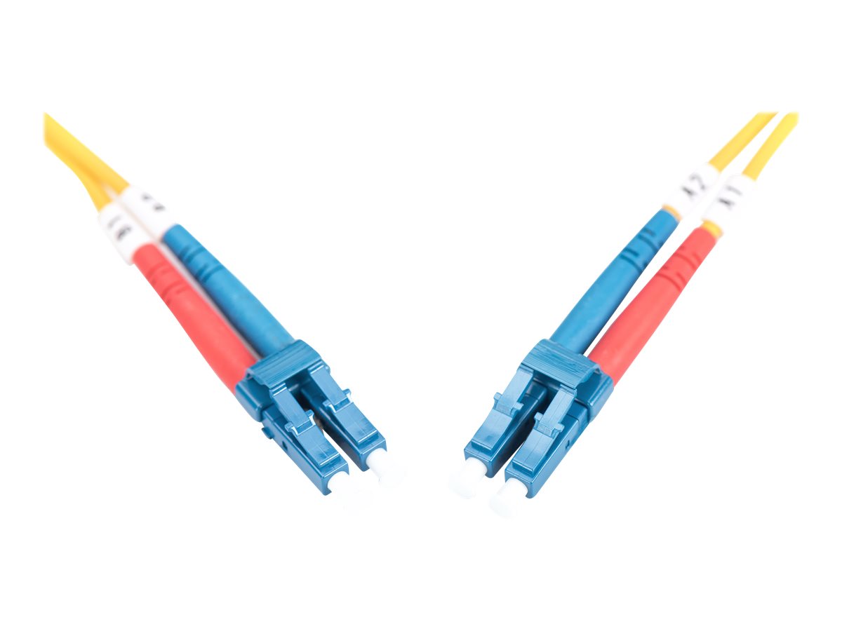 DIGITUS LWL Patchkabel LC/LC 09/125um Singelmode Duplex Halogenfrei mit Messprotokoll gelb 2m DIGITUS LWL Patchkabel LC/LC 09/125um Singelmode Duplex Halogenfrei mit Messprotokoll gelb 2m