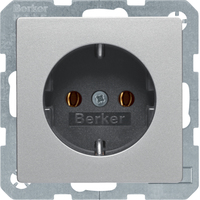 Berker Steckdose SCHUKO 47436084 Q.1/Q.3 alu samt lackiert Berker Steckdose SCHUKO 47436084 Q.1/Q.3 alu samt lackiert