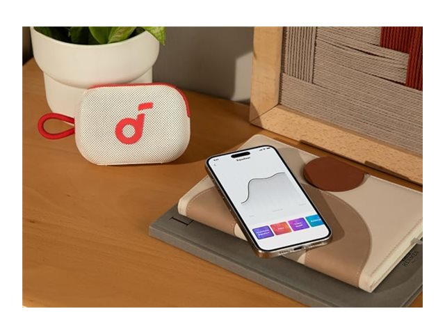 ANKER Soundcore Select 4 Go v2 red kompakter tragbarer Bluetooth Lautsprecher IP67 20h Akkulaufzeit integrierter Riemen TWS