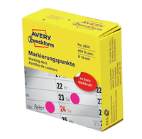 AVERY Zweckform Klebepunkte 3850 magenta Ø 10,0 mm, 800 St.