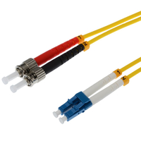 helos LWL Patchkabel LC/ST Duplex 9/125µm OS2 gelb 7,5m