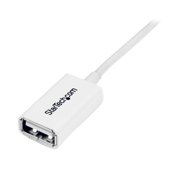 STARTECHCOM 3m White USB 20 Extension Cable A to A MF